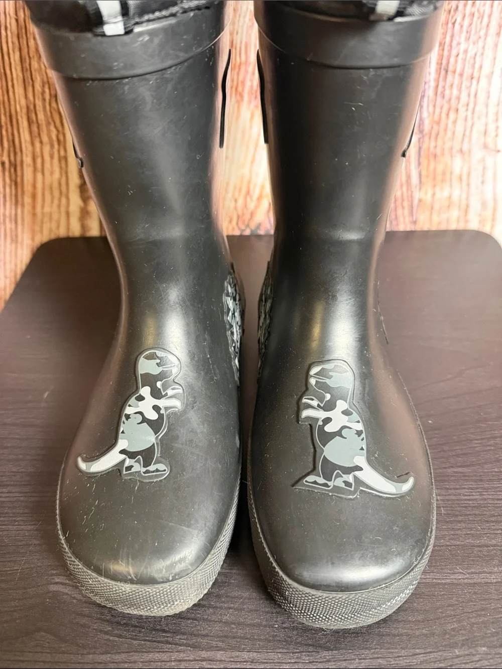 London Fog Toby Dinosaur Rain Boots Boys Sz 1